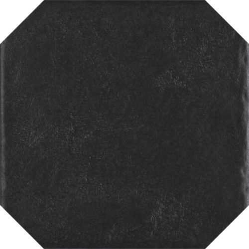 Picture of Porcelain tiles Modern Nero Octagon str 19,8x19,8