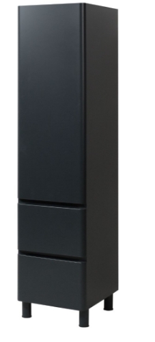 Picture of Bathroom tall cabinet Vivace 40 right athracite