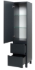 Picture of Bathroom tall cabinet Vivace 40 right athracite