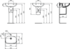 Picture of Washbasin I.LIFE A Ideal Standard 50X44