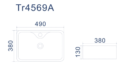 Изображение Раковина  TORVI 490*380*130 mm