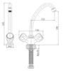 Picture of Kitchen sink mixer BORA Round