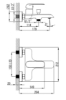 Picture of Mixer for bath and shower Vento Ravena, white/chrome, with accessories
