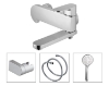 Picture of Mixer for bath and shower Vento Torino, chrome, with accessories