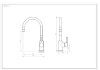 Picture of Kitchen sink mixer Vento Cucina "Flexy 2" White