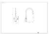 Picture of Kitchen faucet Vento Cucina Flexy 2 black/ chrome with filter connection