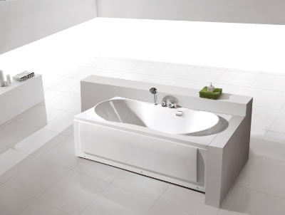 Picture of Acrylic bath with mixer 160x80x58, left