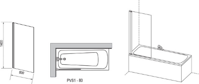 Picture of Pivot PPS-90 Fixed Wall