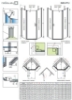 Picture of Shower enclosure Nes Black PTJ 100x100, h-2000 mm, black profile, transparent glass, left side
