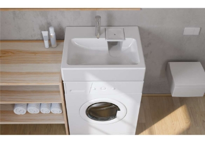 Picture of Mounted above washing machine sink Compactino 600x600, white