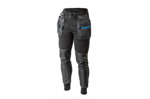 Attēls TREBEL darba/sporta bikses, melnas 2XL (56)