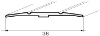 Picture of Masking transition profiles T35 CONCEALED FLAT CHAMPAGNE 35/93CM