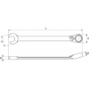 Picture of Combination ratchet wrench 8x135 mm