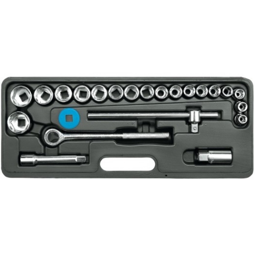 Picture of Socket set 24 pcs., 1/2'