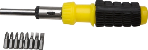 Picture of Screwdriver with ratchet and bits 8 pcs.