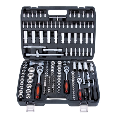 Attēls Instrumentu komplekts  1/2", 3/8", 1/4'' 171 gab.