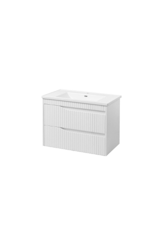 Picture of Bathtub cabinet  Florence with washbasin 60 white matt