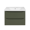 Picture of Washbasin cabinet Sevilla 60 with washbasin Sava 60 olive