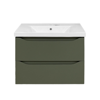 Picture of Washbasin cabinet Sevilla 60 with washbasin Sava 60 olive