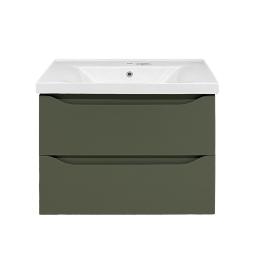 Picture of Washbasin cabinet Sevilla 60 with washbasin Sava 60 olive