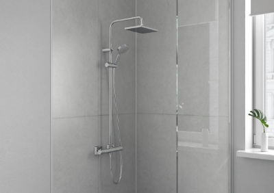 Picture of Vernis Shape Showerpipe 230 1jet with thermostat
