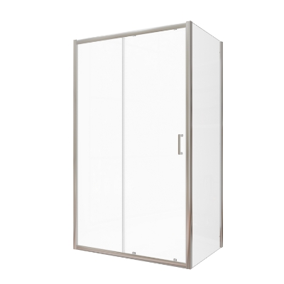 Изображение Душевая дверь VENTO Asti 110X195см, прозрачное стекло 6mm Easy Clean, хромированный профиль