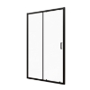 Attēls Dušas durvis VENTO Asti 120X195 cm, stikls 6mm Easy Clean caurspīdīgs, melns profils