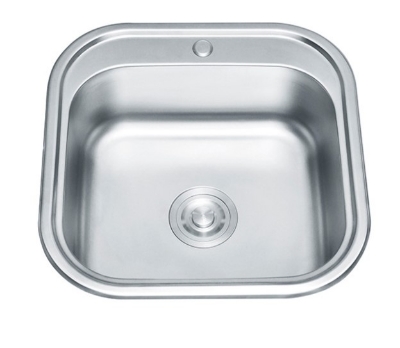 Picture of Stainless steel sink TREDI 48X48 embossed silver topmount