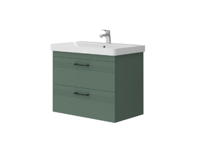 Picture of Sink cabinet Meloni with washbasin Luxury 80 emerald green