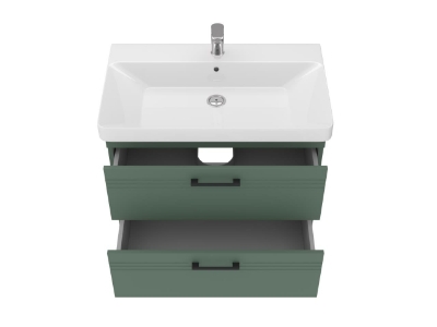 Picture of Sink cabinet Meloni with washbasin Luxury 80 emerald green