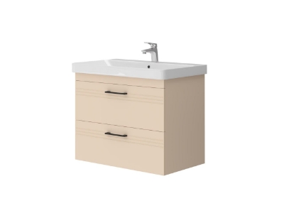 Picture of Sink cabinet Meloni with washbasin Luxury 80 beige cashmere