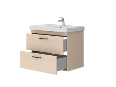 Picture of Sink cabinet Meloni with washbasin Luxury 80 beige cashmere