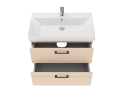 Picture of Sink cabinet Meloni with washbasin Luxury 80 beige cashmere