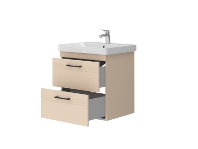 Picture of Sink cabinet Meloni with washbasin Luxury 60 beige cashmere