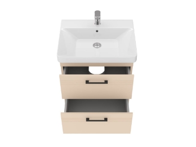 Picture of Sink cabinet Meloni with washbasin Luxury 60 beige cashmere