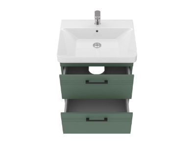 Picture of Sink cabinet Meloni with washbasin Luxury 60 emerald green