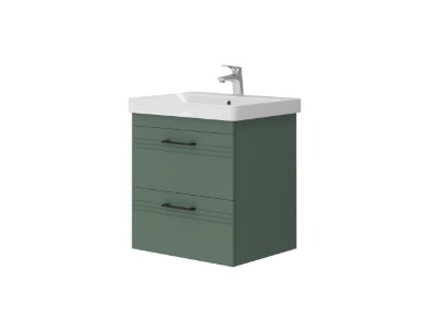 Picture of Sink cabinet Meloni with washbasin Luxury 60 emerald green