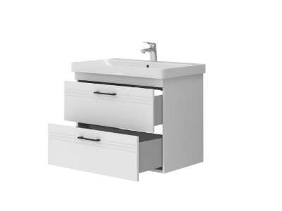 Picture of Sink cabinet Meloni with washbasin Luxury 80 white