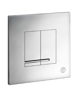 Изображение Skalošanas taustiņš Gustavsberg Triomont XS, 160x160 mm, hroms