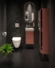 Picture of WC Gustavsberg New Nautic 1530, wall-mounted, Hygienic Flush, with SC/QR seat cover, white