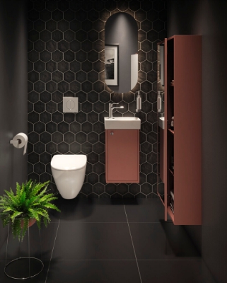 Изображение Tualetes pods Gustavsberg New Nautic 1530, stiprināms pie sienas, Hygienic Flush, ar SC/QR vāku, balts