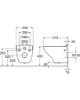 Picture of WC Gustavsberg New Nautic 1530, wall-mounted, Hygienic Flush, with SC/QR seat cover, white