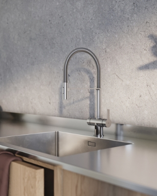 Picture of Kitchen mixer Gustavsberg Estetic Duo, with sensor, pull-of spout, chrome