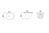 Picture of WC wall-hung Vento Dorotea Rimless with bidet function with Duroplast Soft Close seat