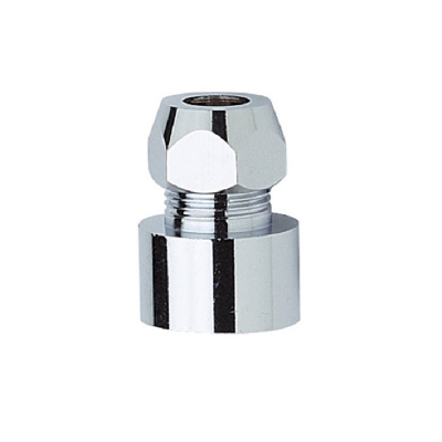 Picture of Compression nipple 1/2'F x 10  chrome
