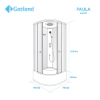 Picture of Shower cabin GOTLAND PAULA 90x90x215cm, high tray