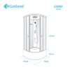 Picture of Shower cabin GOTLAND EMMA 90x90x215cm white, high tray